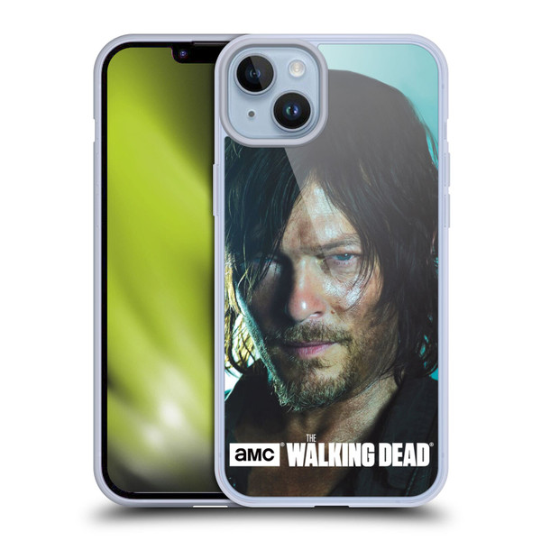 AMC The Walking Dead Characters Daryl Soft Gel Case for Apple iPhone 14 Plus
