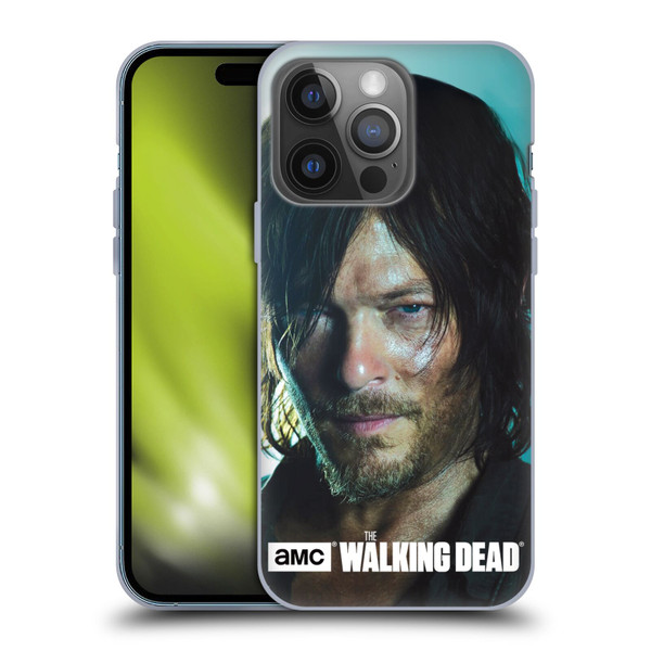 AMC The Walking Dead Characters Daryl Soft Gel Case for Apple iPhone 14 Pro