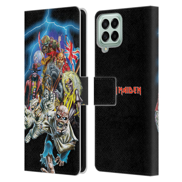 Iron Maiden Art Best Of Beast Leather Book Wallet Case Cover For Samsung Galaxy M33 (2022)