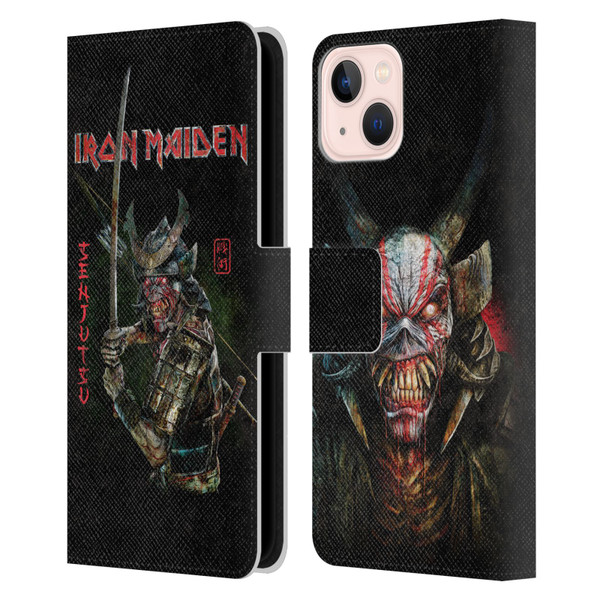 Iron Maiden Senjutsu Album Cover Leather Book Wallet Case Cover For Apple iPhone 13