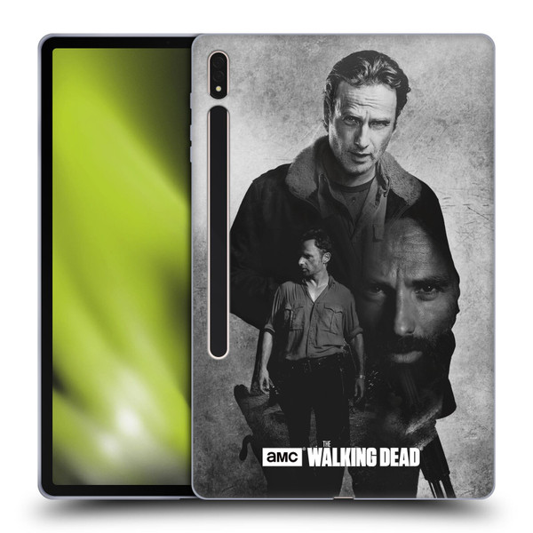 AMC The Walking Dead Double Exposure Rick Soft Gel Case for Samsung Galaxy Tab S8 Plus