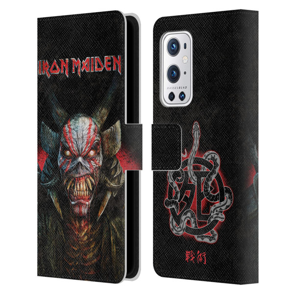 Iron Maiden Senjutsu Back Cover Death Snake Leather Book Wallet Case Cover For OnePlus 9 Pro