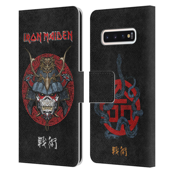 Iron Maiden Senjutsu Samurai Eddie Life Snake Leather Book Wallet Case Cover For Samsung Galaxy S10