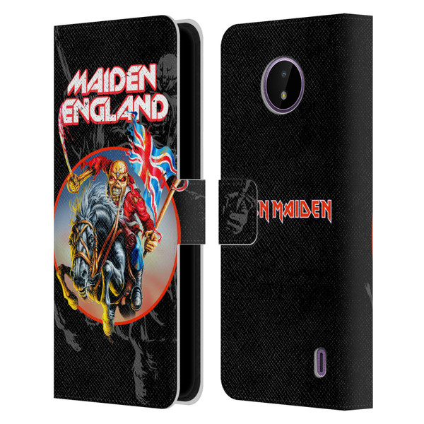 Iron Maiden Tours England Leather Book Wallet Case Cover For Nokia C10 / C20