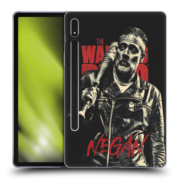 AMC The Walking Dead Season 10 Character Portraits Negan Soft Gel Case for Samsung Galaxy Tab S8
