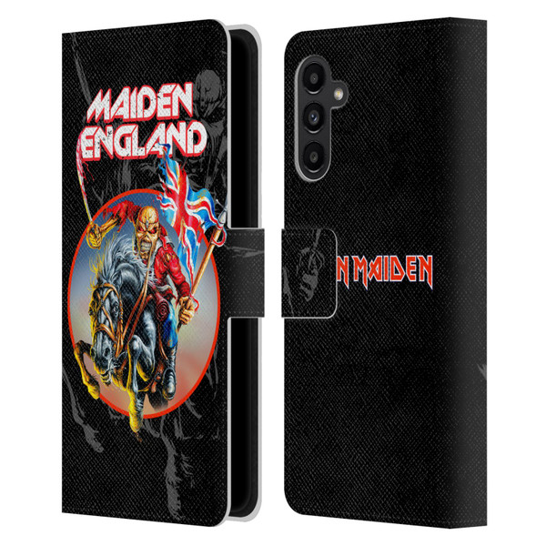 Iron Maiden Tours England Leather Book Wallet Case Cover For Samsung Galaxy A13 5G (2021)