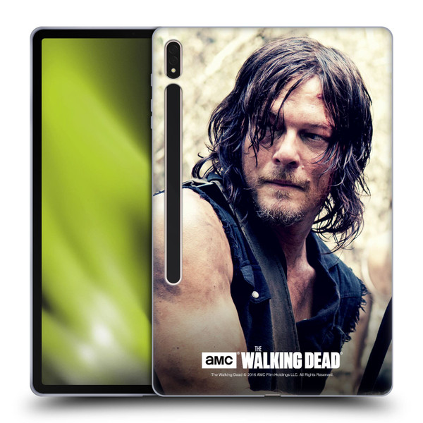 AMC The Walking Dead Daryl Dixon Half Body Soft Gel Case for Samsung Galaxy Tab S8 Plus