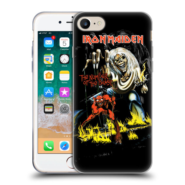 Iron Maiden Album Covers NOTB Soft Gel Case for Apple iPhone 7 / 8 / SE 2020 & 2022
