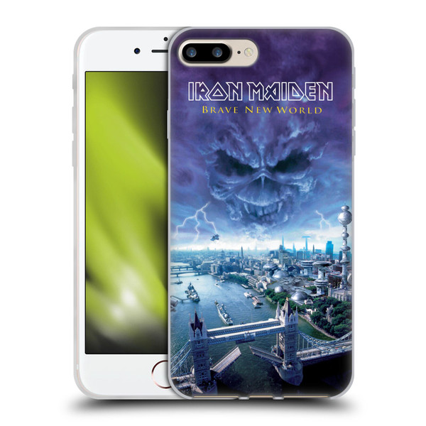 Iron Maiden Album Covers Brave New World Soft Gel Case for Apple iPhone 7 Plus / iPhone 8 Plus