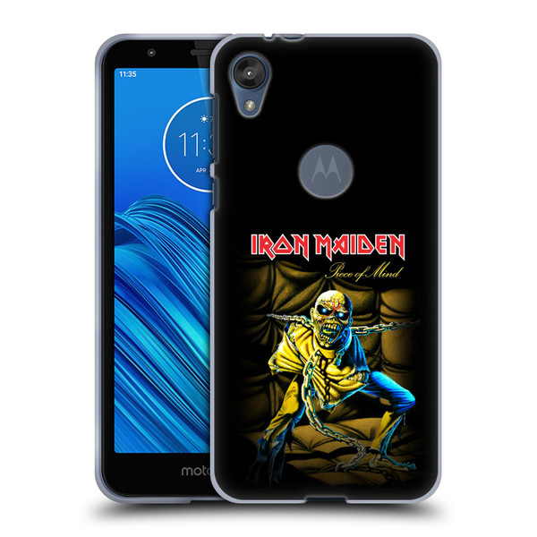 Iron Maiden Album Covers Piece Of Mind Soft Gel Case for Motorola Moto E6