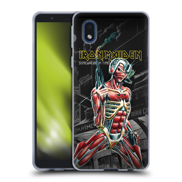Iron Maiden Album Covers Somewhere Soft Gel Case for Samsung Galaxy A01 Core (2020)