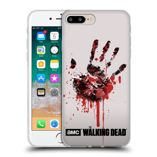AMC The Walking Dead Silhouettes Hand Soft Gel Case for Apple iPhone 7 Plus / iPhone 8 Plus