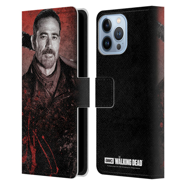 AMC The Walking Dead Negan Lucille 2 Leather Book Wallet Case Cover For Apple iPhone 13 Pro Max