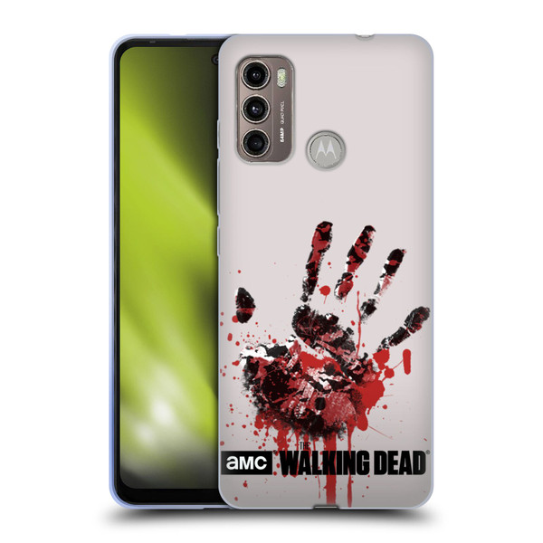 AMC The Walking Dead Silhouettes Hand Soft Gel Case for Motorola Moto G60 / Moto G40 Fusion