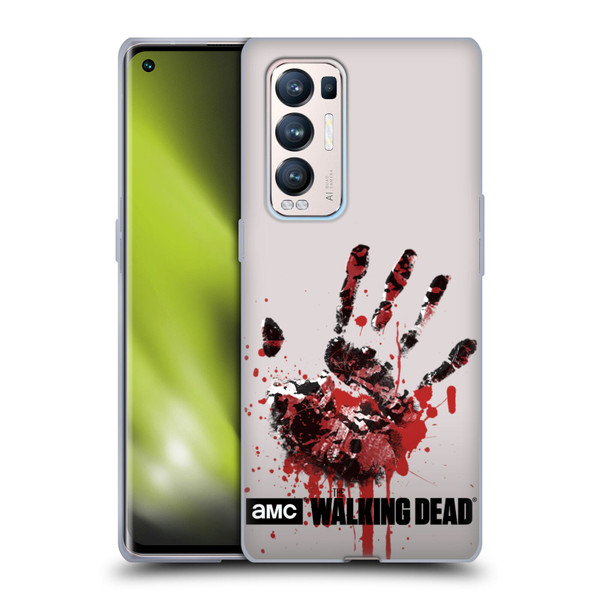 AMC The Walking Dead Silhouettes Hand Soft Gel Case for OPPO Find X3 Neo / Reno5 Pro+ 5G