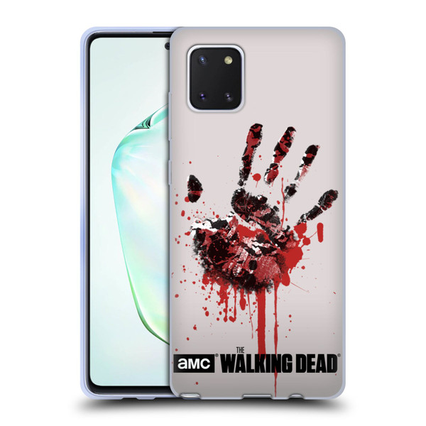 AMC The Walking Dead Silhouettes Hand Soft Gel Case for Samsung Galaxy Note10 Lite