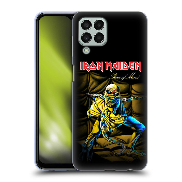 Iron Maiden Album Covers Piece Of Mind Soft Gel Case for Samsung Galaxy M33 (2022)