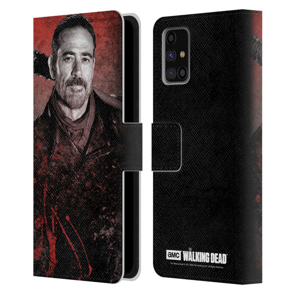 AMC The Walking Dead Negan Lucille 2 Leather Book Wallet Case Cover For Samsung Galaxy M31s (2020)