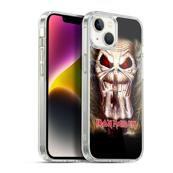 Iron Maiden Art Candle Finger Soft Gel Case for Apple iPhone 14 Plus & MagSafe