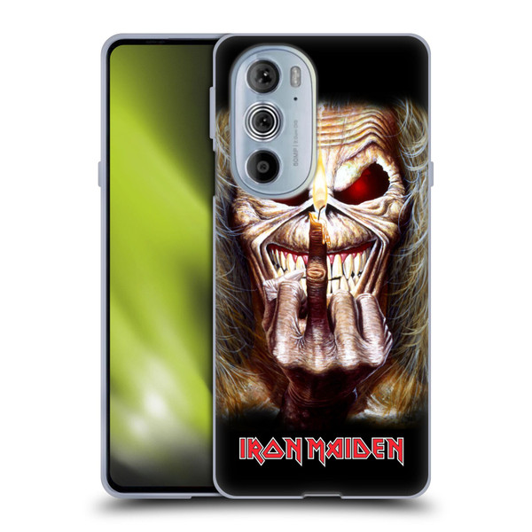 Iron Maiden Art Candle Finger Soft Gel Case for Motorola Edge X30