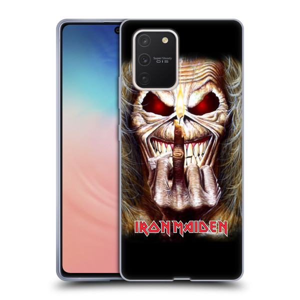 Iron Maiden Art Candle Finger Soft Gel Case for Samsung Galaxy S10 Lite