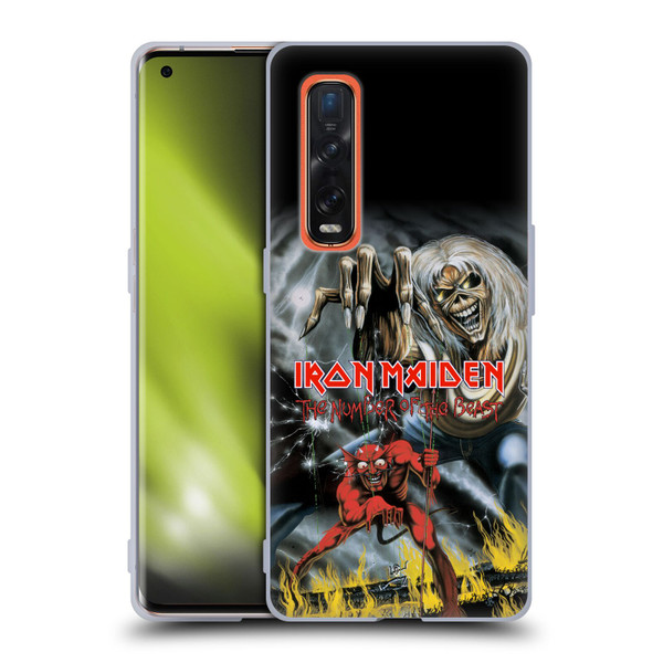 Iron Maiden Graphics The Number Of The Beast Soft Gel Case for OPPO Find X2 Pro 5G