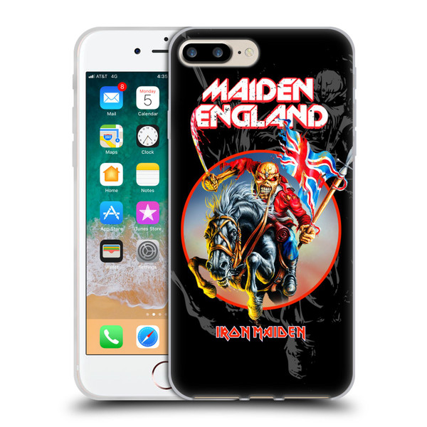 Iron Maiden Tours England Soft Gel Case for Apple iPhone 7 Plus / iPhone 8 Plus & MagSafe