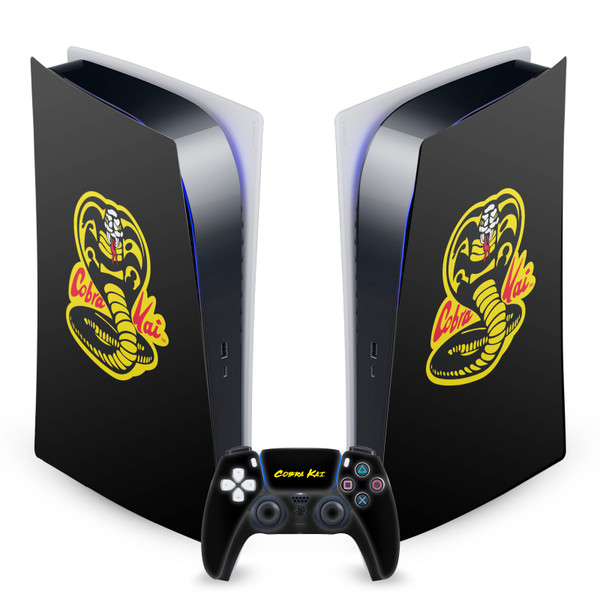 Cobra Kai Iconic Classic Logo Vinyl Sticker Skin Decal Cover for Sony PS5 Digital Edition Bundle