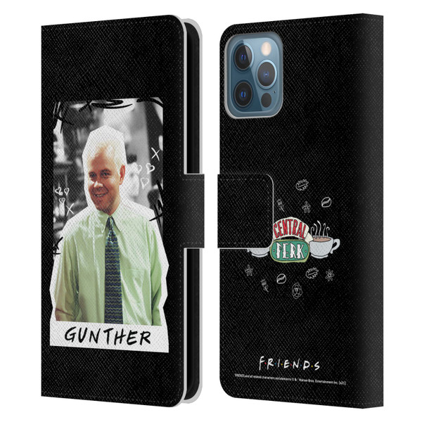 Friends TV Show Key Art Gunther Leather Book Wallet Case Cover For Apple iPhone 12 / iPhone 12 Pro