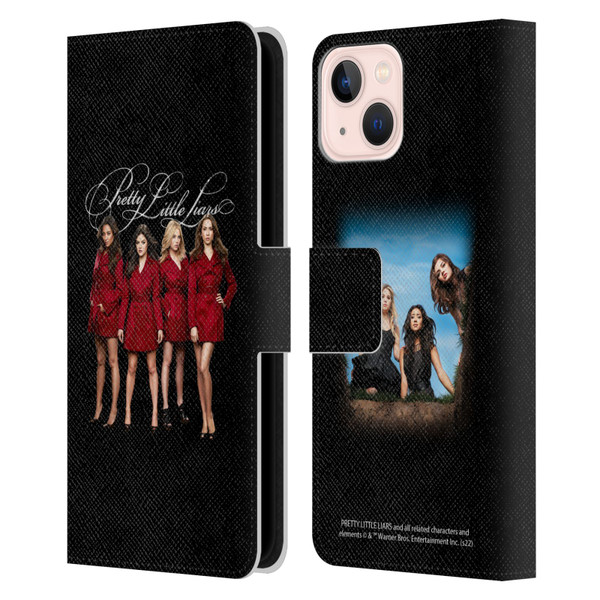 Pretty Little Liars Graphics Characters Leather Book Wallet Case Cover For Apple iPhone 13