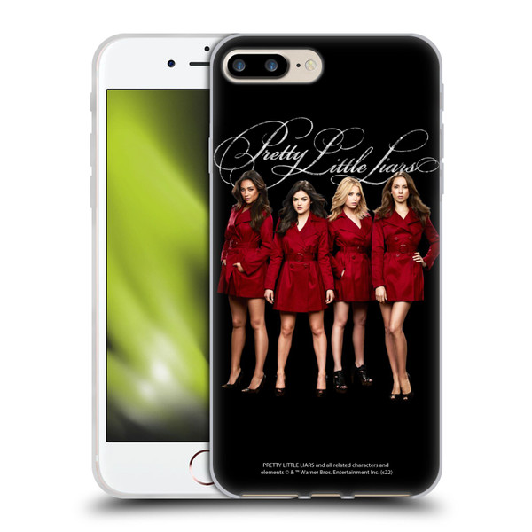 Pretty Little Liars Graphics Characters Soft Gel Case for Apple iPhone 7 Plus / iPhone 8 Plus