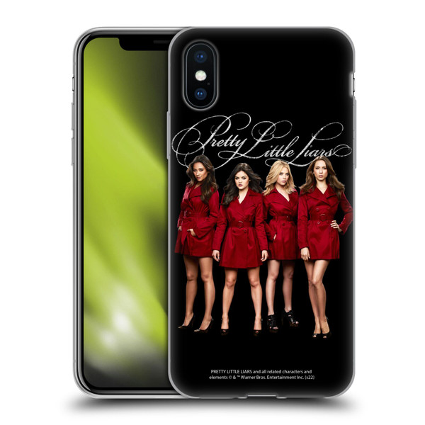Pretty Little Liars Graphics Characters Soft Gel Case for Apple iPhone X / iPhone XS
