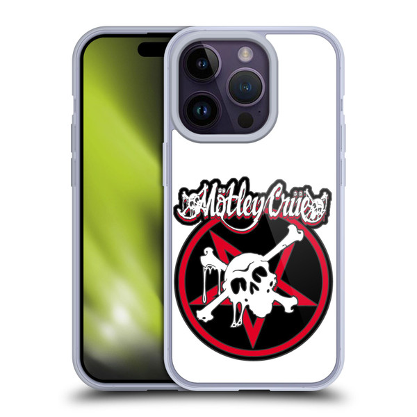 Motley Crue Logos Dr. Feelgood Skull Soft Gel Case for Apple iPhone 14 Pro