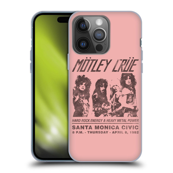 Motley Crue Tours Santa Monica Soft Gel Case for Apple iPhone 14 Pro