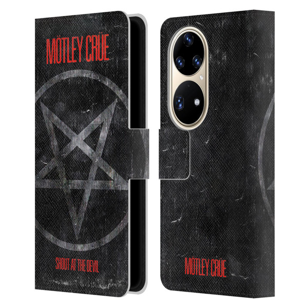 Motley Crue Albums SATD Star Leather Book Wallet Case Cover For Huawei P50 Pro