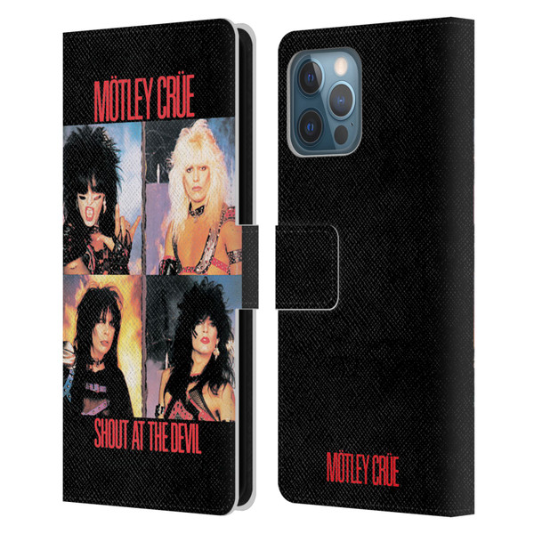 Motley Crue Albums Shout At The Devil Leather Book Wallet Case Cover For Apple iPhone 12 Pro Max