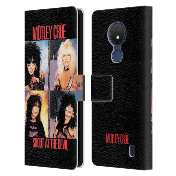 Motley Crue Albums Shout At The Devil Leather Book Wallet Case Cover For Nokia C21
