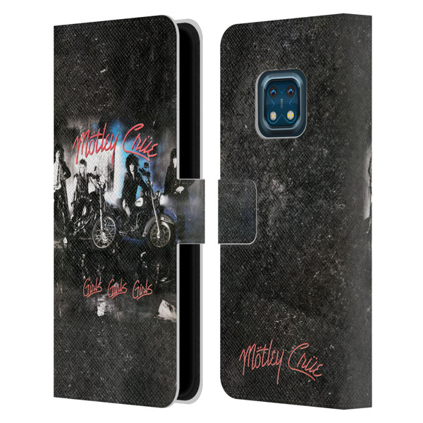 Motley Crue Albums Girls Girls Girls Leather Book Wallet Case Cover For Nokia XR20