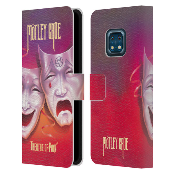 Motley Crue Albums Theater Of Pain Leather Book Wallet Case Cover For Nokia XR20