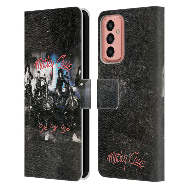 Motley Crue Albums Girls Girls Girls Leather Book Wallet Case Cover For Samsung Galaxy M13 (2022)
