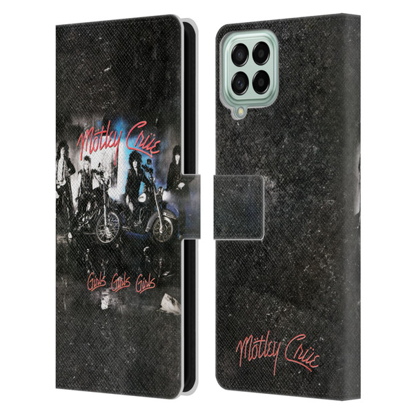 Motley Crue Albums Girls Girls Girls Leather Book Wallet Case Cover For Samsung Galaxy M53 (2022)