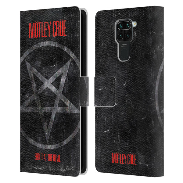 Motley Crue Albums SATD Star Leather Book Wallet Case Cover For Xiaomi Redmi Note 9 / Redmi 10X 4G