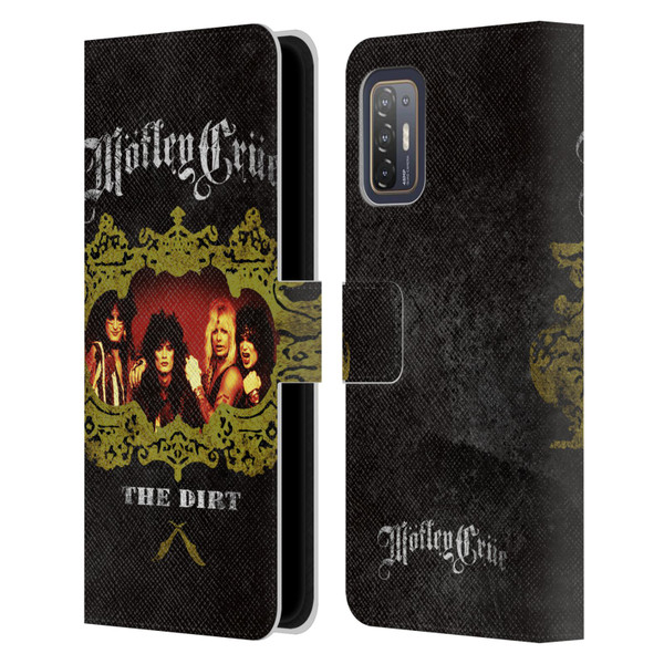 Motley Crue Key Art The Dirt Frame Leather Book Wallet Case Cover For HTC Desire 21 Pro 5G