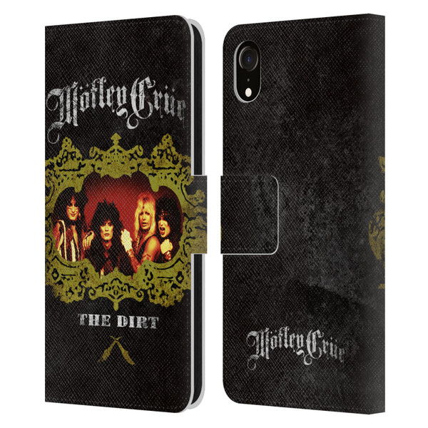 Motley Crue Key Art The Dirt Frame Leather Book Wallet Case Cover For Apple iPhone XR