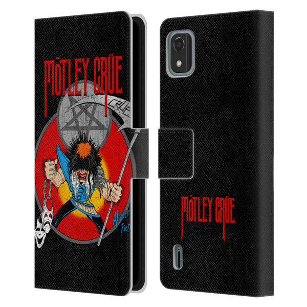 Motley Crue Key Art Allister Leather Book Wallet Case Cover For Nokia C2 2nd Edition