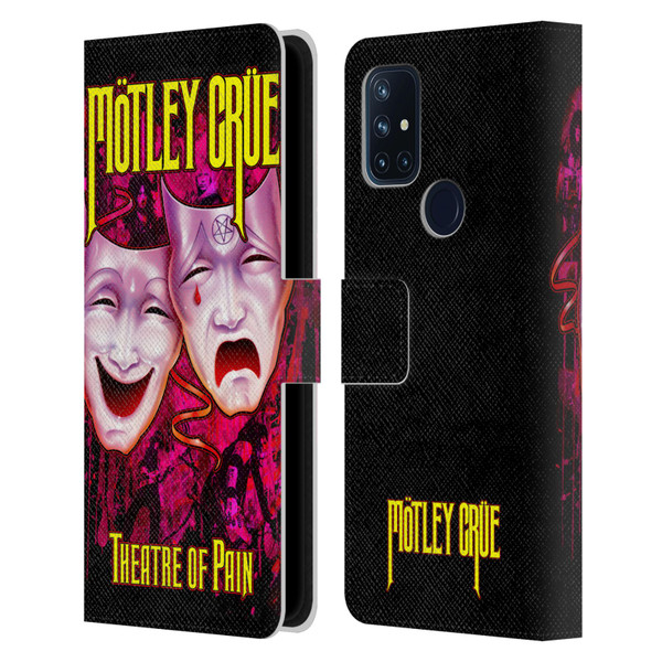 Motley Crue Key Art Theater Of Pain Leather Book Wallet Case Cover For OnePlus Nord N10 5G