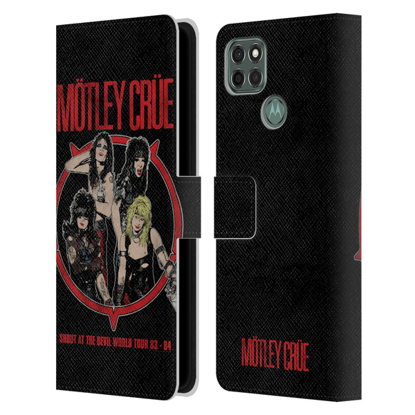 Motley Crue Tours SATD Leather Book Wallet Case Cover For Motorola Moto G9 Power