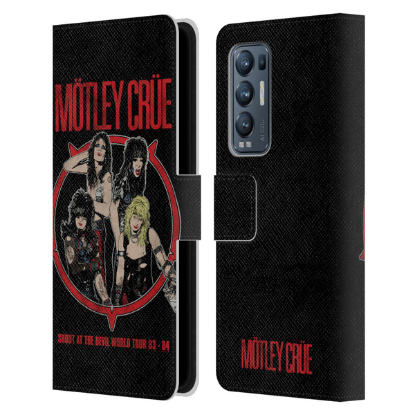 Motley Crue Tours SATD Leather Book Wallet Case Cover For OPPO Find X3 Neo / Reno5 Pro+ 5G