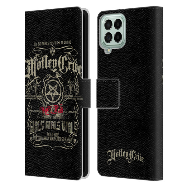 Motley Crue Tours Girls Girls Girls Leather Book Wallet Case Cover For Samsung Galaxy M33 (2022)