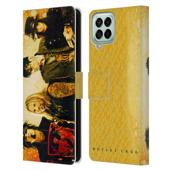 Motley Crue Tours Rock In Rio Brazil 2015 Leather Book Wallet Case Cover For Samsung Galaxy M53 (2022)